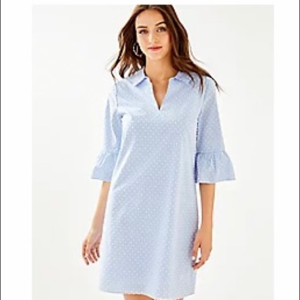 Lilly Pulitzer Size 6 Ginger Blue Stripe Dress